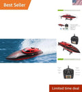 H101 17-Inch RC Racing Boat - 25KM/H 180° Flip, Perfect for Kids' Outdoor Fun