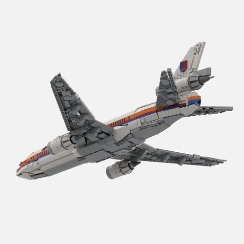 MOC-228395 American DC-10 United Airlines 1908 Pieces Building Blocks Toys Set