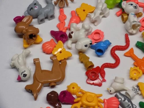 LEGO 300 piece Minifig Animals & Friends Pets Disney & More Fun Lot {WASHED}