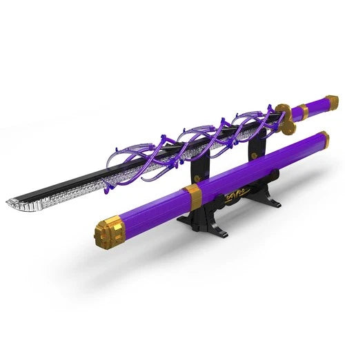Mould King 10260 Purple Sword LED Blade Model Building Block Toy Collectibles