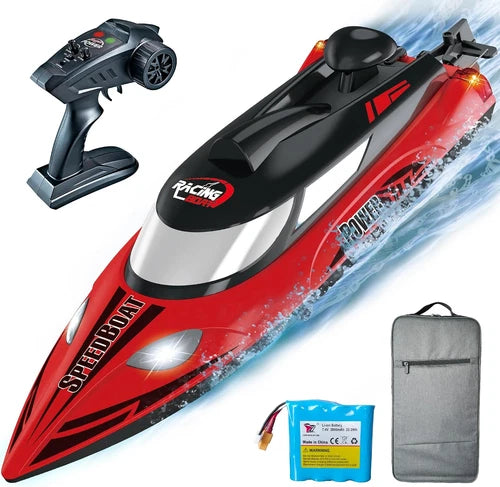 18.5" Remote Control Boat for Adults, 21+ MPH Fast RC Boats for Kids, High Speed