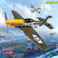 VOLANTEX P51 Mustang RC Plane 2.4G 4CH Remote Airplane 6 Axis Stunt Glider RTF