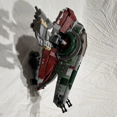 LEGO Star Wars Slave I Spaceship Built Model Red Gray Green Aircraft/Spaceship
