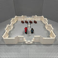 Lego Castle (White) : w/ Black Falcon Cas101a + Horse w/ Saddle + Walls + MORE !