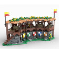 MOC-132506 Modular Building: Tournament Big Grandstand Building Toys 851 Parts
