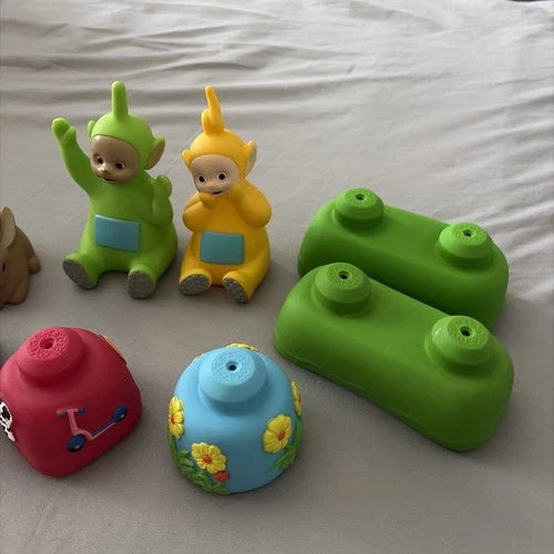 Teletubbies Vtg 90s Mega Bloks TeletubbyLand Building loose blocks 1999