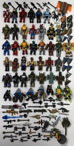 Mega Blocks Mini Figures Weapons Accessories Lot AS IS