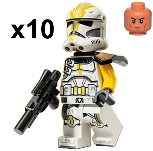 MEOW Star Wars 327th Star Corps Clone Trooper Minifigure Yellow LOT of 10 75431