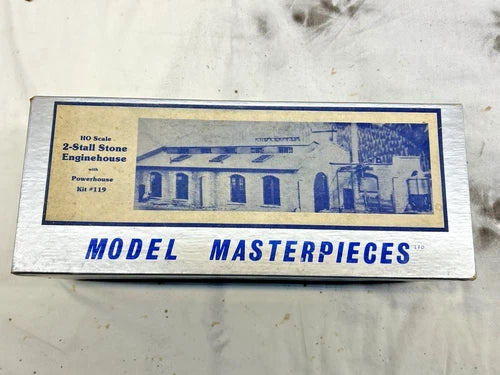 Model Masterpieces 2-Stall Stone Engine House (#119), NIB, Unopened
