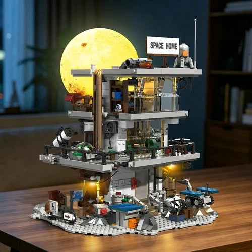 MOC Lunar Base Technic building blocks 1750 pcs movies Birthday Toy gift