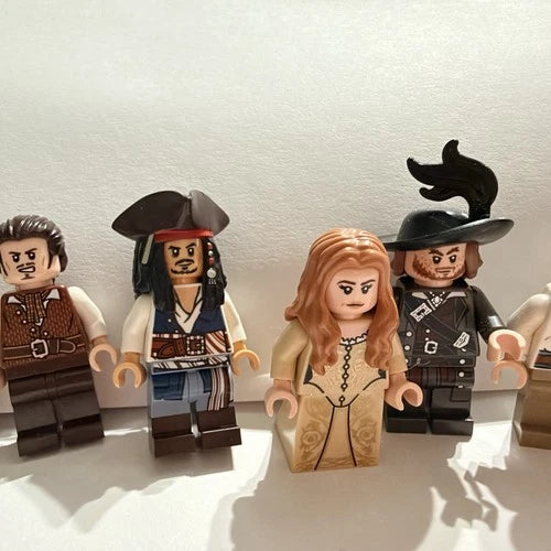 Lego Mini Figures Full Set Pirates Of The Caribbean Black Pearl Jacks Crew