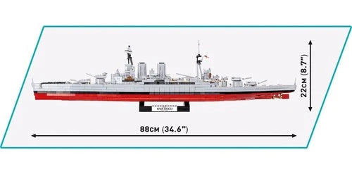 Cobi Toys WWII Royal Navy Battleship HMS Hood Model Building Block Set #4830