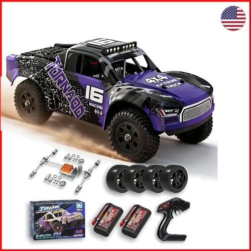 1:16 Waterproof 4WD RC Car - 40+ KPH Off-Road Monster Truck for Thrill Seekers