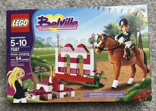 Vintage Lego Belville set 7587 - Horse Jumping, Mint In Sealed Box RARE RETIRED