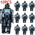10PCS Mega Bloks COD Call of Duty Flight Soldier Black Helmet Building Figure