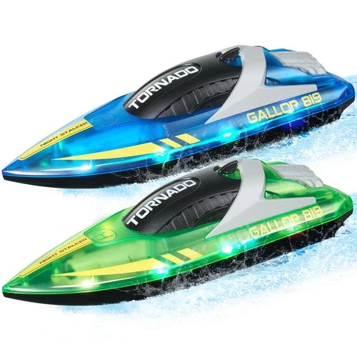 2 Boats 2.4GHz Remote Control Racing 12km/h Fast Electric for Kids Adults Use