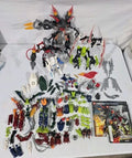 LEGO Hero Factory Lot 5+ Figures Parts Fire Lord 2235 Drilldozer 2192 Manuals