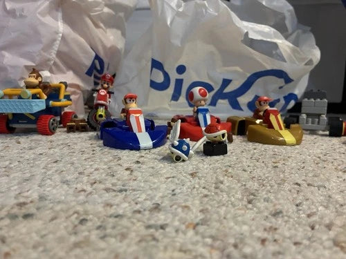 Mario Kart Knex Lot With Lots Of Characters Ultimate Play Time Comes With Track