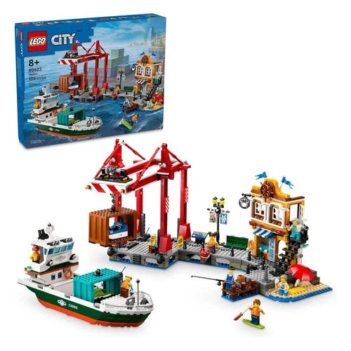 MEOW City Seaside Harbor with Cargo Ship (60422)