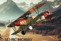 Albatros DIII 34" Wingspan RC Airplane Kit Laser Cut Balsa Ply Wood Kit + Plans
