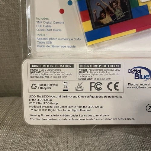 Lego Digital Camera New In Box, Up To 80 Photos, Color LCD Screen