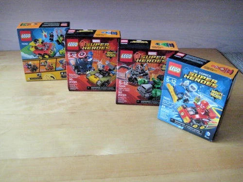 LEGO DC & Marvel Super Hero lot of 4 sets - 76062 76063 76065 76066 NEW
