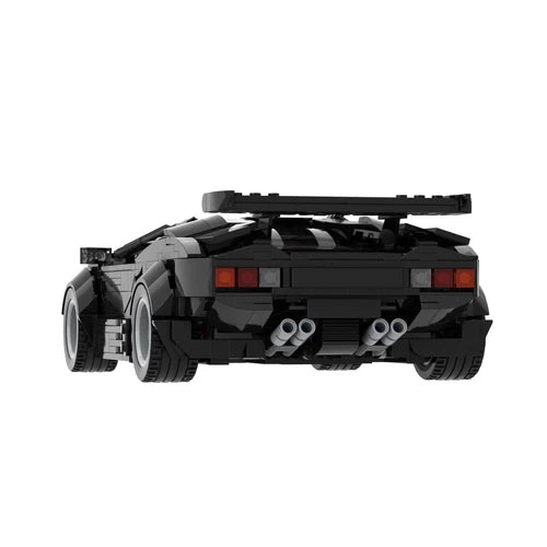 Sports Car 1339 Pieces Black Version Building Blocks Toys Kit Set for Collection