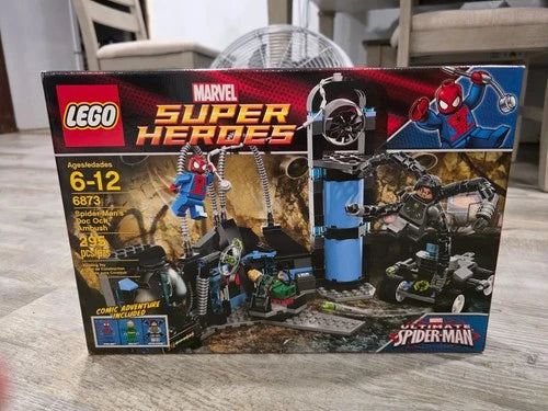 New Lego 6873 Marvel Spider-Mans Doc Ock Ambush New in Sealed Box - Retired