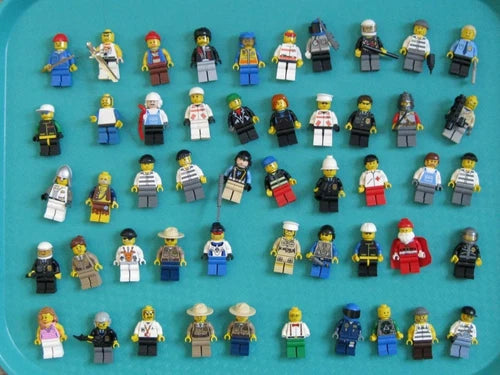 VTG Lego Minifigure LOT 50 CITY GIRL SANTA CAPE TROOPER PRISONER PIRATE TIGER