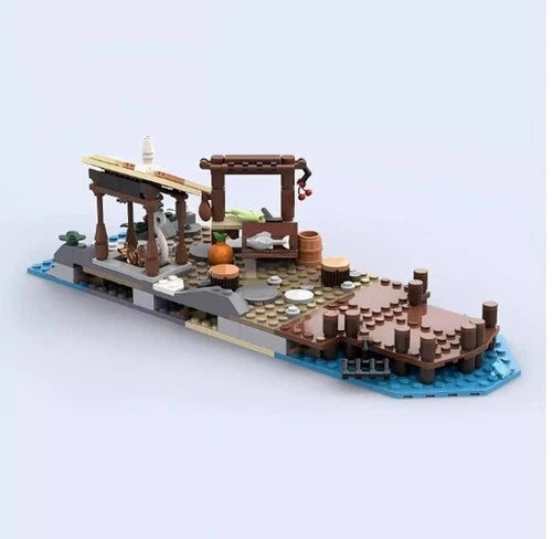 Viking Village Expansion Package Street View Building Blocks Set Creative