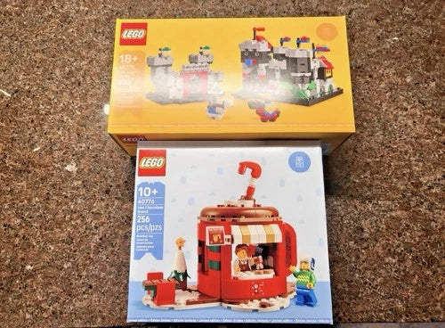 Lego Mini Knight's Castle (40775) & Hot Chocolate Stand (40776) GWP Set