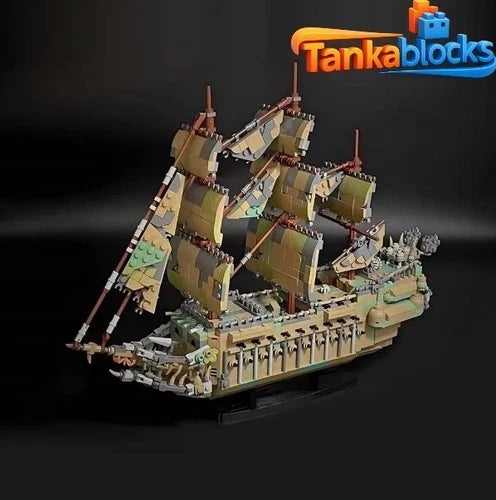 MOC-232567 Flying Dutchman Cloth Ship building blocks Toys Christmas gift