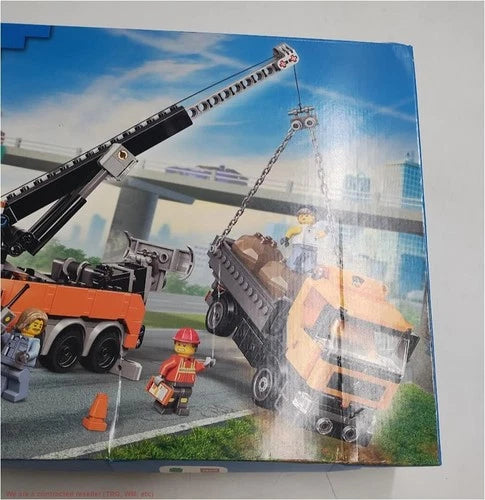 MEOW City Heavy-Duty Recovery Tow Truck with Crane 60467 SEE DETAILS