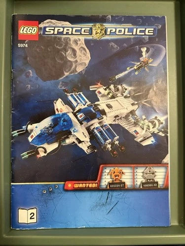 LEGO 5974 Galactic Enforcer Space Police III Largely Complete w/ Manuals