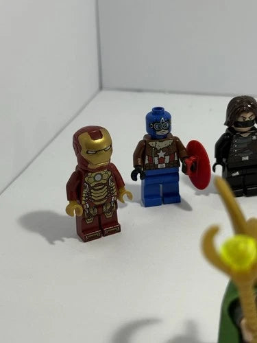 LEGO Marvel Minifigure Lot 15pc Iron Man Captain America Loki Thanos Avengers