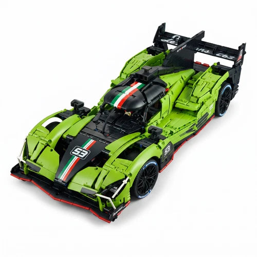 3771PCS MOC Lamborghini SC63 WEC & IMSA Championship Race Car Building Blocks