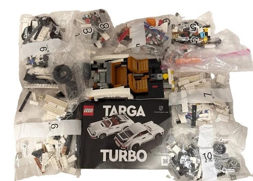 MEOW ICONS PORSCHE 911 TARGA TURBO 10295 Building Set Parts Car NO BOX READ