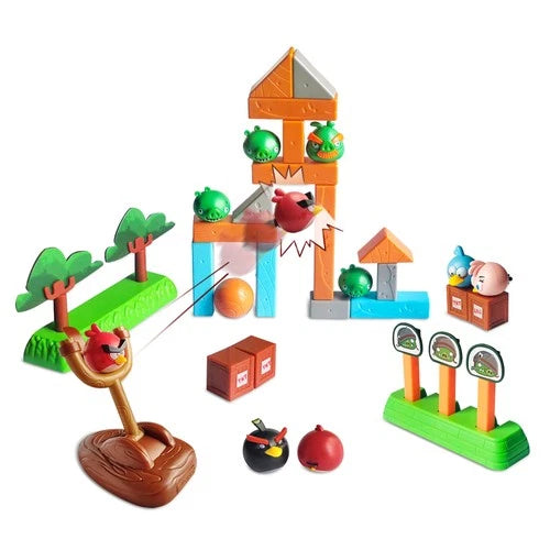 Newly Licensed Angry Birds Toys Playsets Build N’ Launch Construction Brick