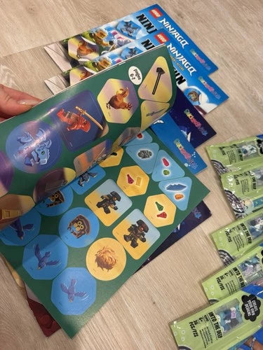 Lego Birthday Huge Party Favor Lot polybags sticker books dots bracelets