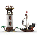 ZITIANYOUBUILD Pirate Island Lighthouse 807+ Pieces Set Building Toys Set