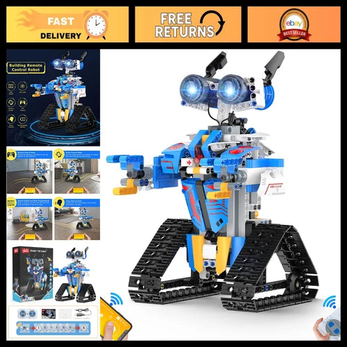 STEM Robot Toys for Kids 8-16, Programmable Remote Control Building Kit, Educati
