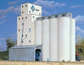 Walthers ADM(R) Grain Elevator - Kit - N Scale Model Railroad Building - #3225