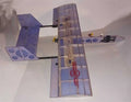 Twin Boom 250 gram, 26" wingspan RC plane kit. Sports flyer, with covering.
