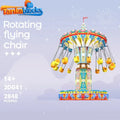 With Motor Rotating Flying Chair building blocks toys gift building bricks