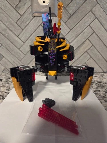 Lego Ninjago Rebooted 70728 Overlord Golden Master Minfigure With Throne Rare