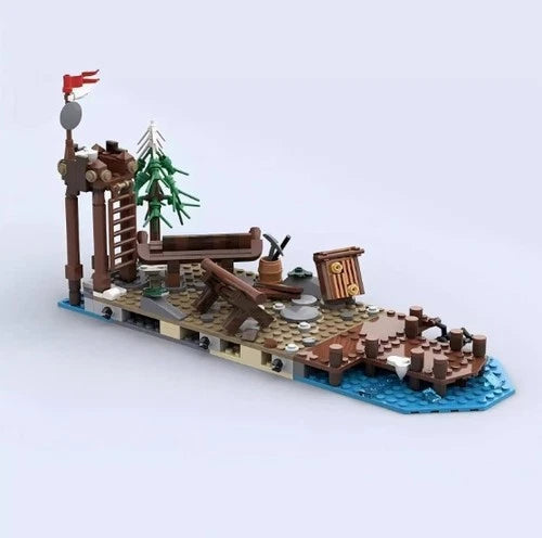 Viking Village Expansion Package Street View Building Blocks Set Creative