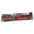 Custom MOC-256302 2007 Tiller Fire Truck LACoFD with Full Interior 1752PCS