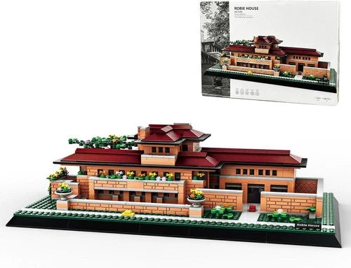 Robie House Building Block Set 1182PCS Prairie Architecture Model Kit