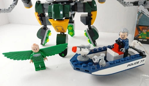 Lego 76059 Marvel Spider-Man DOC OCK's TENTACLE TRAP Building Toy Set COMPLETE!