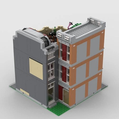 Custom MOC-203717 Round Corner Tech Store Building Blocks Set 2691PCS Toys Gift